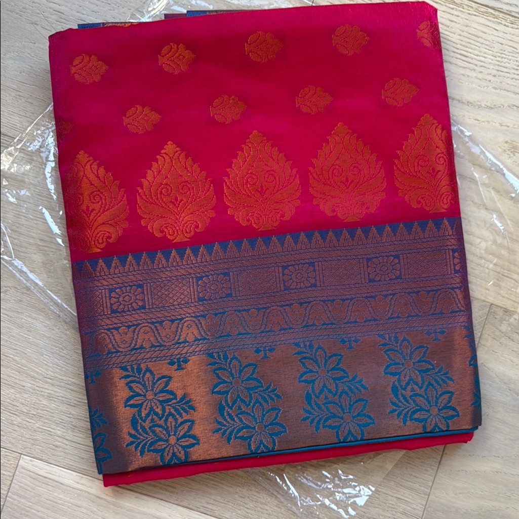 Brand New Indian Pure Silk Saree